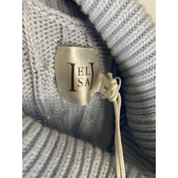 Helsa Shai Cable Knit Maxi Sweater Dress Turtleneck Merino Wool Cashmere Blend S - Picture 10 of 10